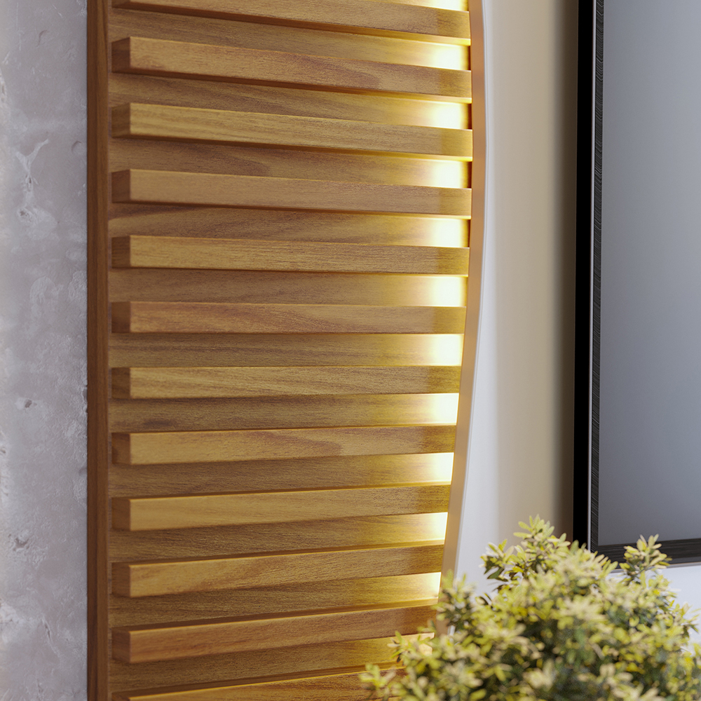 Painel Suspenso Tv 65 Pol 179 cm Egeu Off White Matte Freijo Colibri