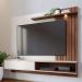 Painel Suspenso Tv 65 Pol 180 cm Tocantins Off White Nogueira Real Colibri