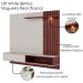 Painel Suspenso Tv 65 Pol 180 cm Tocantins Off White Nogueira Real Colibri