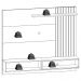 Painel Suspenso Tv 65 Pol 180 cm Tocantins Preto Noce Milano Colibri