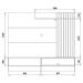 Painel Suspenso Tv 65 Pol 180 cm Tocantins Preto Noce Milano Colibri
