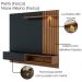Painel Suspenso Tv 65 Pol 180 cm Tocantins Preto Noce Milano Colibri