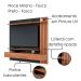 Painel Suspenso Tv 70 Pol 180 cm Juriti Noce Milano Preto Colibri