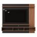 Painel Suspenso Tv 70 Pol 180 cm Juriti Noce Milano Preto Colibri