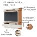 Painel Suspenso Tv 70 Pol 180 cm Juriti Off White Matte Freijo Colibri