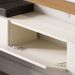 Painel Suspenso Tv 70 Pol 180 cm Juriti Off White Matte Freijo Colibri