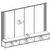 Painel Suspenso Tv 75 Pol 217 cm Loa Freijo Off White Matte Colibri
