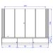 Painel Suspenso Tv 75 Pol 217 cm Loa Freijo Off White Matte Colibri