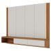 Painel Suspenso Tv 75 Pol 217 cm Loa Off White Matte Freijo Colibri