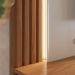 Painel Suspenso Tv 75 Pol 217 cm Loa Off White Matte Freijo Colibri