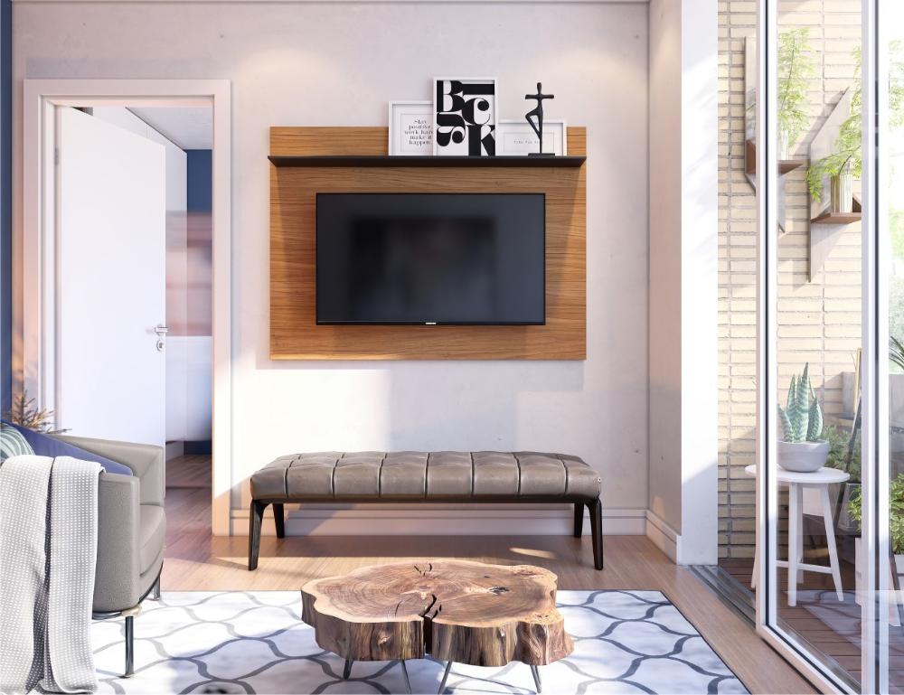 Painel para TV Feeney Noce Preto