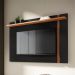 Painel para TV Regulável Mills Preto Noce