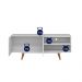 Rack Aldan para TV "55 2 Portas - Colibri - BRANCO FOSCO