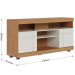 Rack Bancada 2 Portas 6 Pés 47" Polegadas Tayara Freijó / Off White