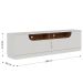 Rack Bancada 4 Portas de Giro TV até 75" Polegadas Satriani Off White/Freijó