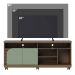 Rack Bancada Jureli 2 Portas 5 Nichos TV até 65" Polegadas Amêndoa / Hortelã