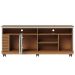 Rack Bancada Jureli 2 Portas 5 Nichos TV até 65" Polegadas Freijó / Off White Matte