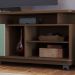 Rack Bancada Jureli 2 Portas 5 Nichos TV até 75" Polegadas Amêndoa / Hortelã