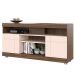 Rack Bancada Tayara 2 Portas 6 Pés 47" Polegadas Nogueira Real/Off White