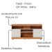 Rack Bancada Tv 47 Pol 136 cm Yara Freijo Off White Colibri