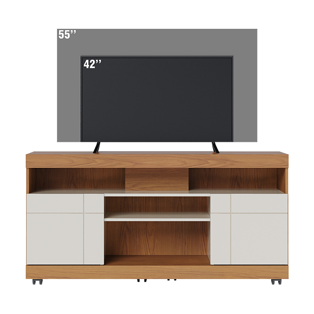 Rack Bancada Tv 47 Pol 136 cm Yara Freijo Off White Colibri