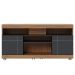 Rack Bancada Tv 47 Pol 136 cm Yara Noce Milano Preto Colibri