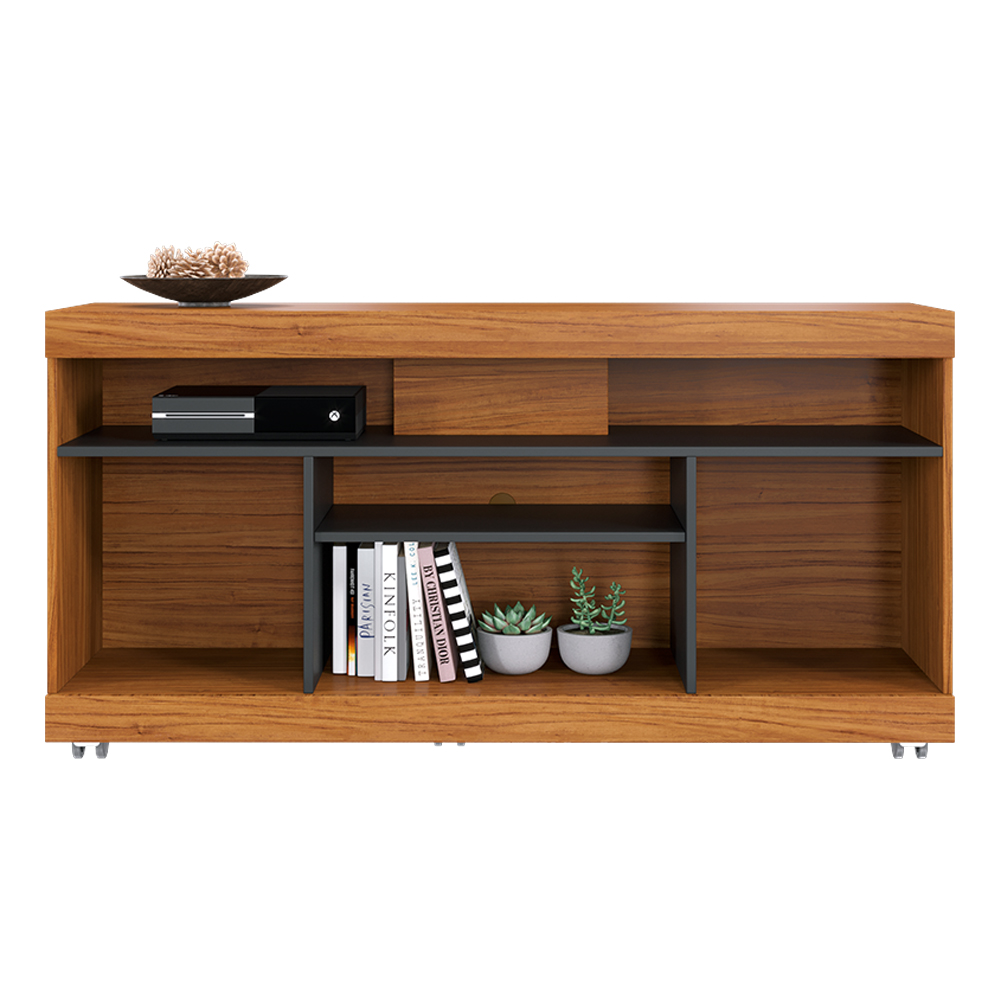 Rack Bancada Tv 47 Pol 136 cm Yara Noce Milano Preto Colibri