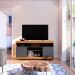Rack Bancada Tv 47 Pol 136 cm Yara Noce Milano Preto Colibri