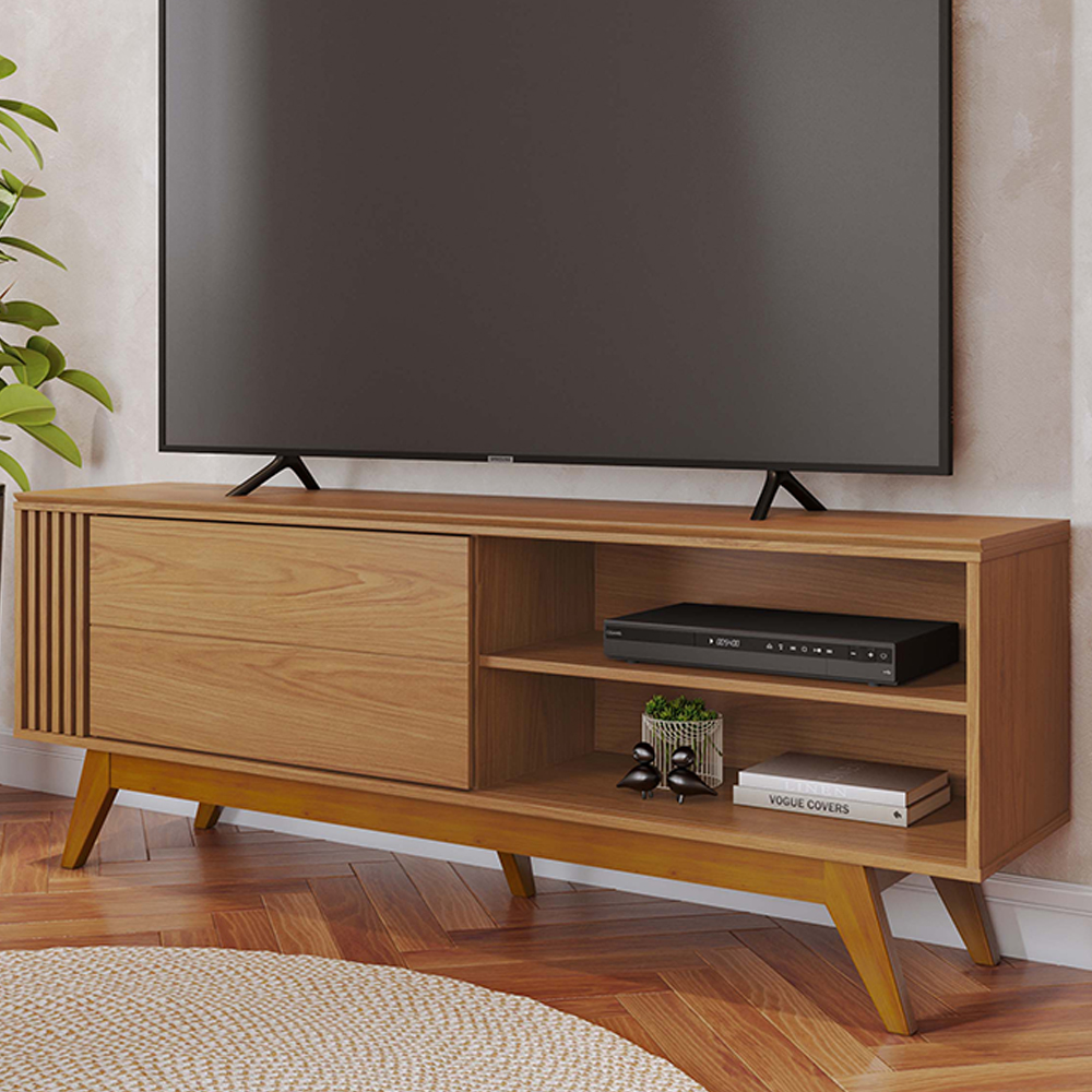 Rack Bancada Tv 65 Pol 160 cm Otawa Freijó Colibri