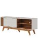 Rack Bancada Tv 65 Pol 160 cm Otawa Off White Matte Freijó Colibri