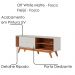 Rack Bancada Tv 65 Pol 160 cm Otawa Off White Matte Freijó Colibri