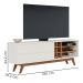 Rack Bancada Tv 70 Pol 180 cm Noronha Off White Matte Freijo Colibri
