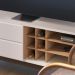 Rack Bancada Tv 70 Pol 180 cm Noronha Off White Matte Freijo Colibri