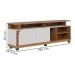 Rack Bancada Tv 75 Pol 180 cm Jurere Freijo Off White Matte Colibri