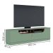 Rack Bancada Tv 75 Pol 200 cm 4 Portas Santorini Hortela Amendoa Colibri