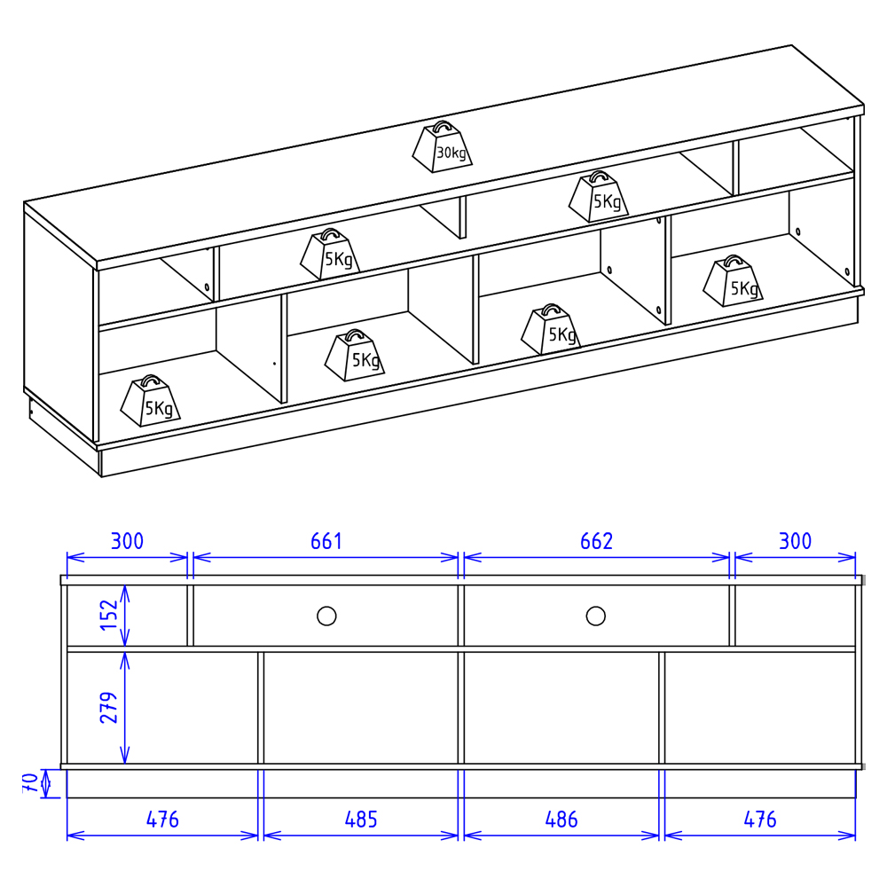 Rack Bancada Tv 75 Pol 200 cm 4 Portas Santorini Hortela Amendoa Colibri