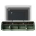 Rack Bancada Tv 75 Pol 200 cm 4 Portas Santorini Hortela Amendoa Colibri