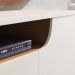 Rack Bancada Tv 75 Pol 200 cm 4 Portas Santorini Off White Matte Freijo Colibri