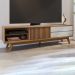 Rack Bancada Tv 75 Pol 200 cm Veneza Freijo Off White Matte Colibri