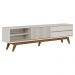 Rack Bancada Tv 75 Pol 200 cm Veneza Off White Matte Colibri