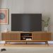 Rack Bancada Tv 75 Pol 218 cm 4 Portas Fortaleza Freijo Colibri