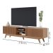 Rack Bancada Tv 75 Pol 218 cm 4 Portas Fortaleza Freijo Colibri
