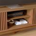 Rack Bancada Tv 75 Pol 218 cm 4 Portas Fortaleza Freijo Colibri