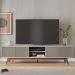 Rack Bancada Tv 75 Pol 218 cm 4 Portas Fortaleza Off White Matte Colibri