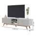 Rack Bancada Tv 75 Pol 218 cm 4 Portas Fortaleza Off White Matte Colibri