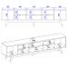 Rack Bancada Tv 75 Pol 218 cm 4 Portas Fortaleza Off White Matte Colibri
