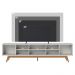 Rack Bancada Tv 75 Pol 218 cm 4 Portas Fortaleza Off White Matte Colibri