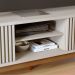 Rack Bancada Tv 75 Pol 218 cm 4 Portas Fortaleza Off White Matte Colibri