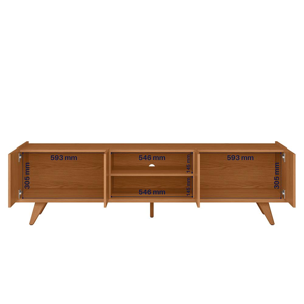 Rack Brazos para TV até "75 4 Portas - Colibri - FREIJO