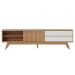 Rack Frisado para TVs 75" Calabria Freijó Off White Matte